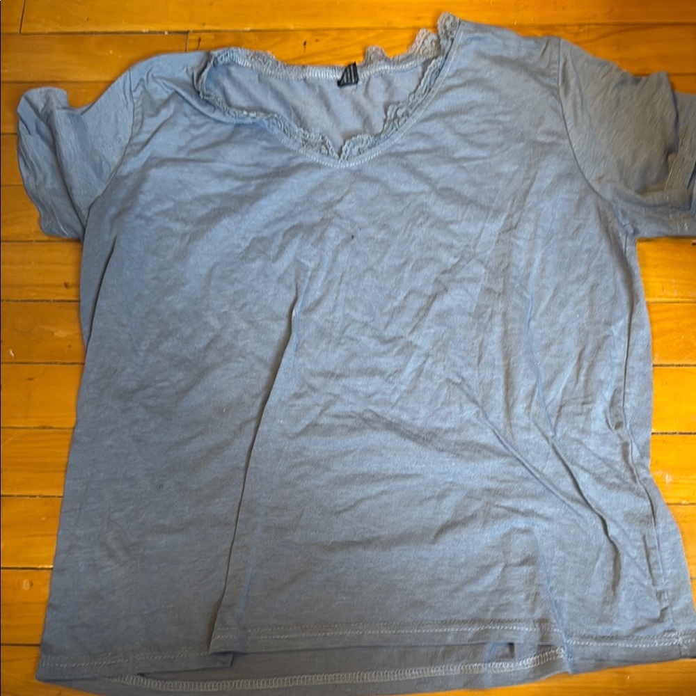 SHEIN Gray Relaxed Short Sleeve T-Shirt